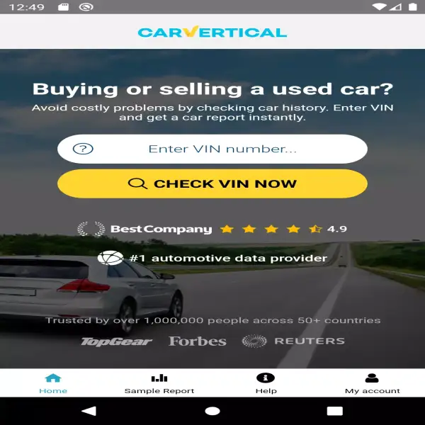 CarVertical : Vérifiez l'historique d'une voiture avant l'achat
